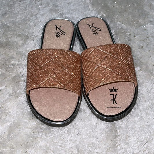 Avery Sandals - Rose Gold